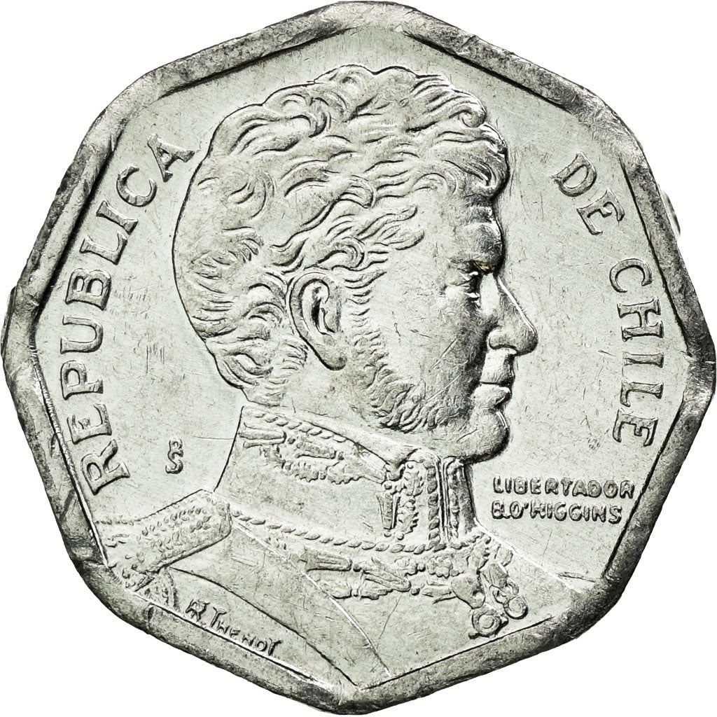 Münze, Chile, Peso, 2008, Santiago, SS, Aluminium, KM:231