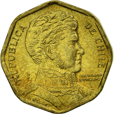Coin, Chile, 5 Pesos, 2007, Santiago, EF(40-45), Aluminum-Bronze, KM:232