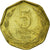Münze, Chile, 5 Pesos, 2008, Santiago, SS, Aluminum-Bronze, KM:232