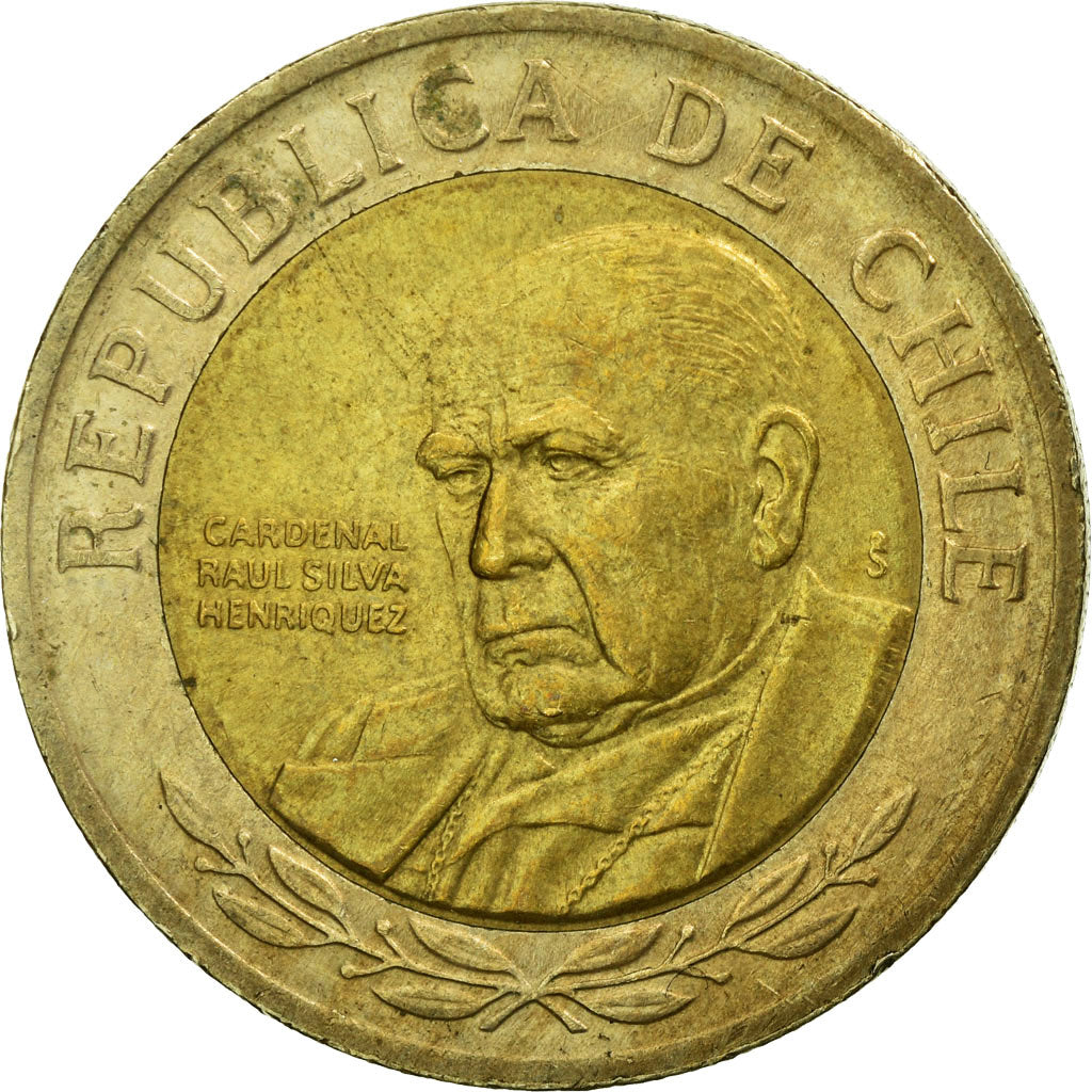 Münze, Chile, 500 Pesos, 2003, Santiago, SS, Bi-Metallic, KM:235