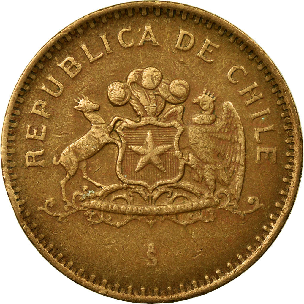 Coin, Chile, 100 Pesos, 1998, Santiago, EF(40-45), Aluminum-Bronze, KM:226.2
