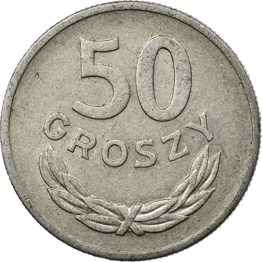 Coin, Poland, 50 Groszy, 1949, Warsaw, EF(40-45), Aluminum, KM:44a