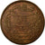 Monnaie, Tunisie, Muhammad al-Nasir Bey, 10 Centimes, 1917, Paris, TB, Bronze