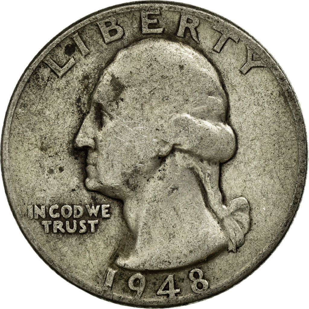 Münze, Vereinigte Staaten, Washington Quarter, Quarter, 1948, U.S. Mint