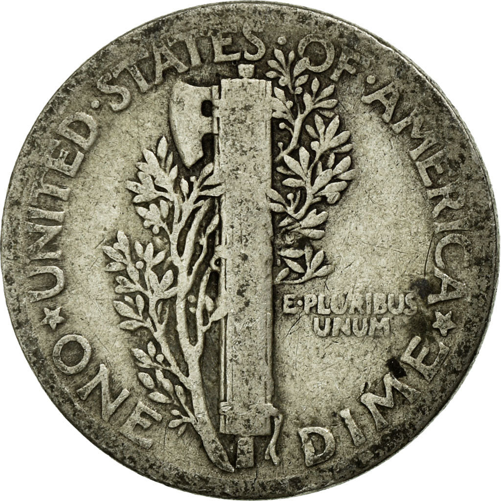 Moneta, Stati Uniti, Mercury Dime, Dime, 1935, U.S. Mint, Philadelphia, MB