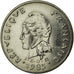 Moneda, Polinesia francesa, 10 Francs, 1985, Paris, MBC, Níquel, KM:8