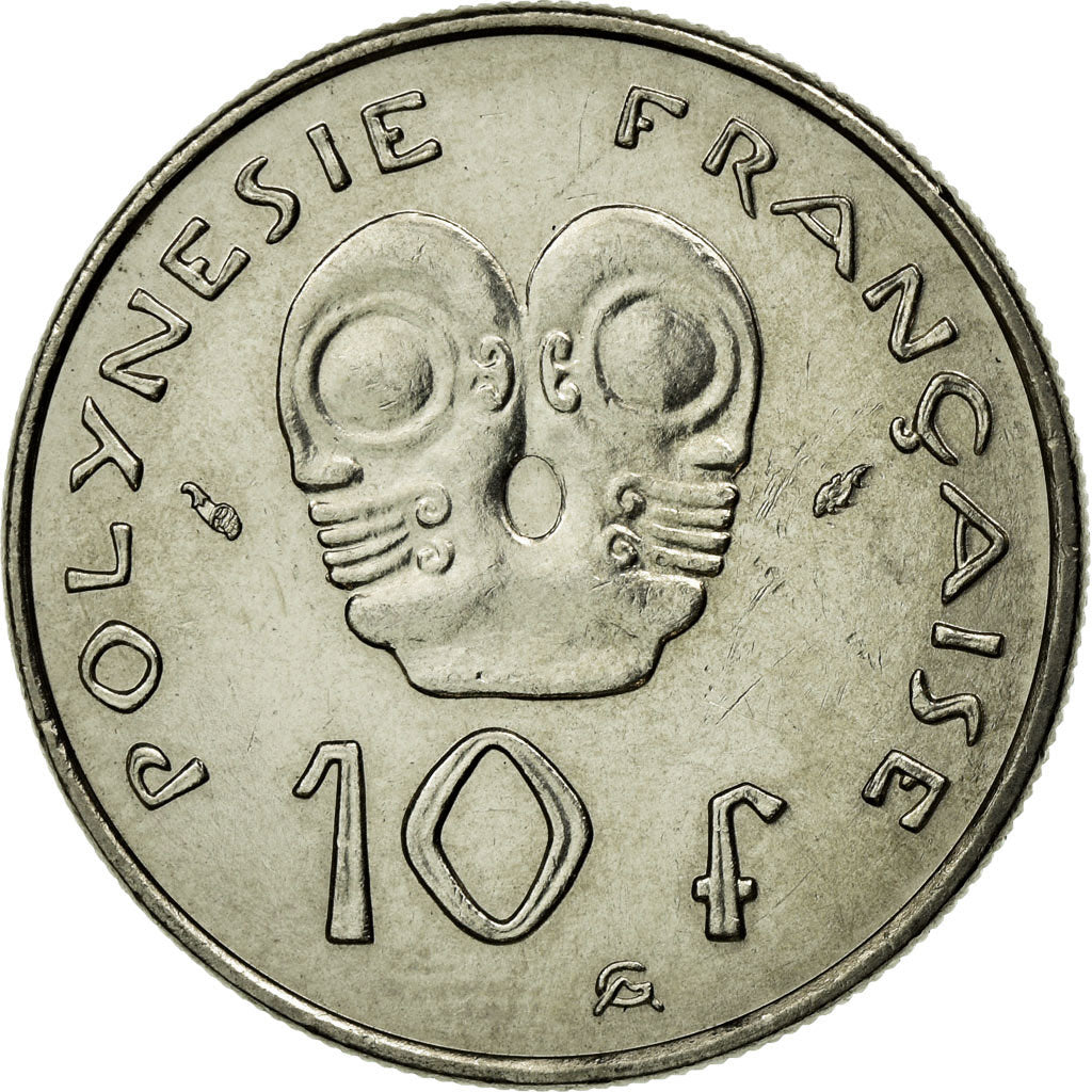 Moneta, Polinezja Francuska, 10 Francs, 1985, Paris, EF(40-45), Nikiel, KM:8