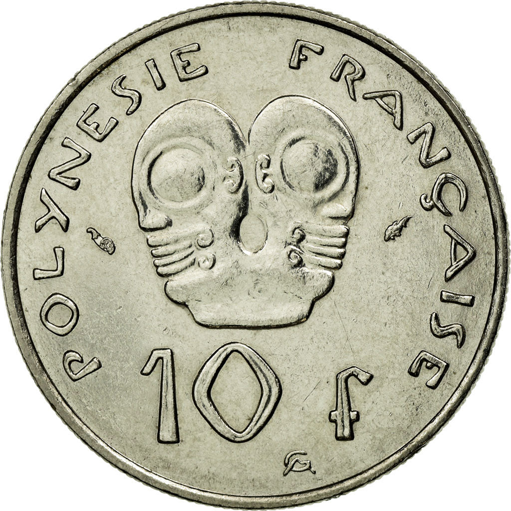 Coin, French Polynesia, 10 Francs, 1991, Paris, EF(40-45), Nickel, KM:8