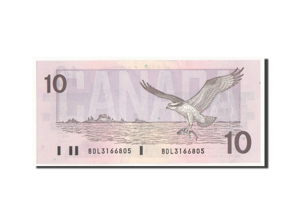 Geldschein, Kanada, 10 Dollars, 1989, UNZ