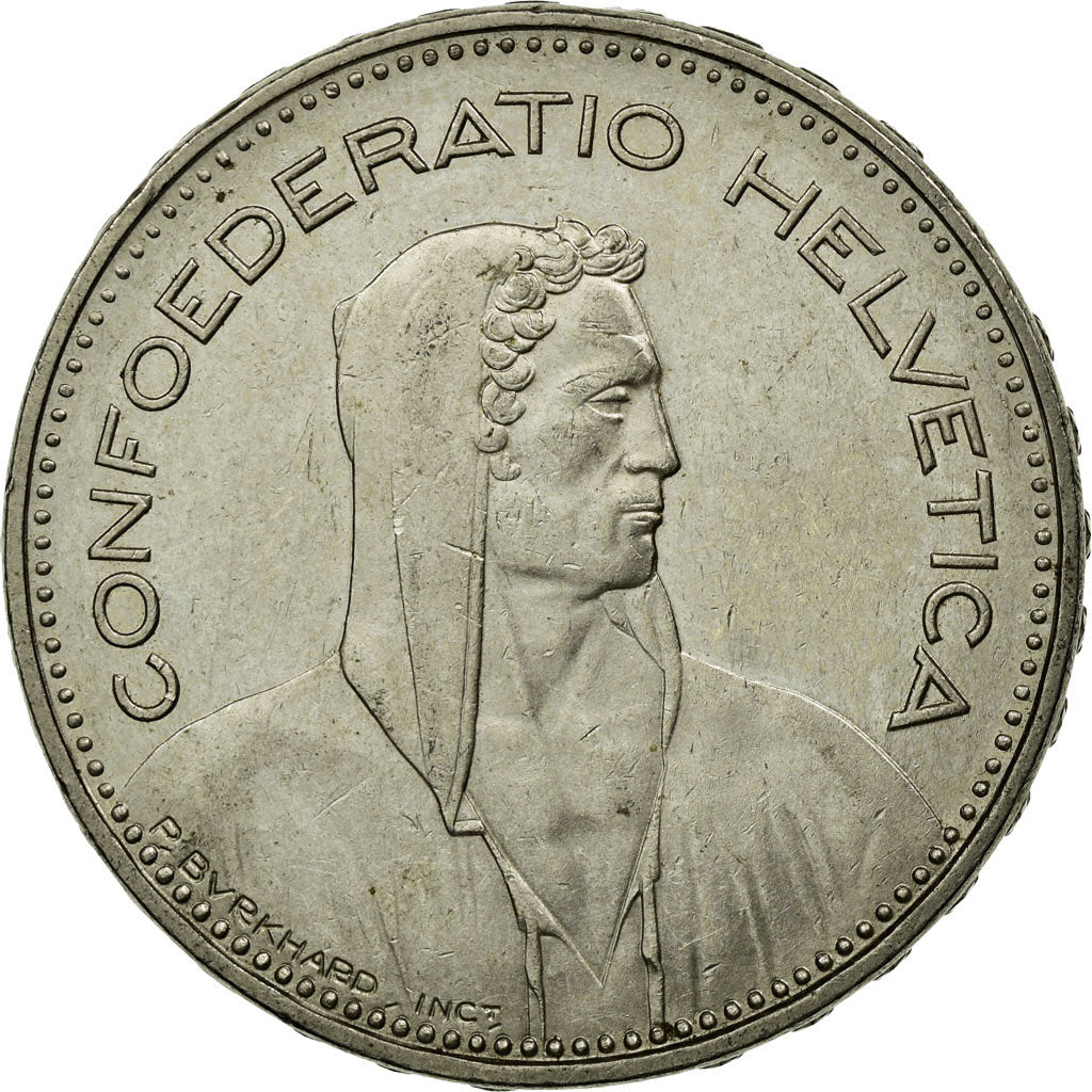Coin, Switzerland, 5 Francs, 1996, Bern, EF(40-45), Copper-nickel, KM:40a.4
