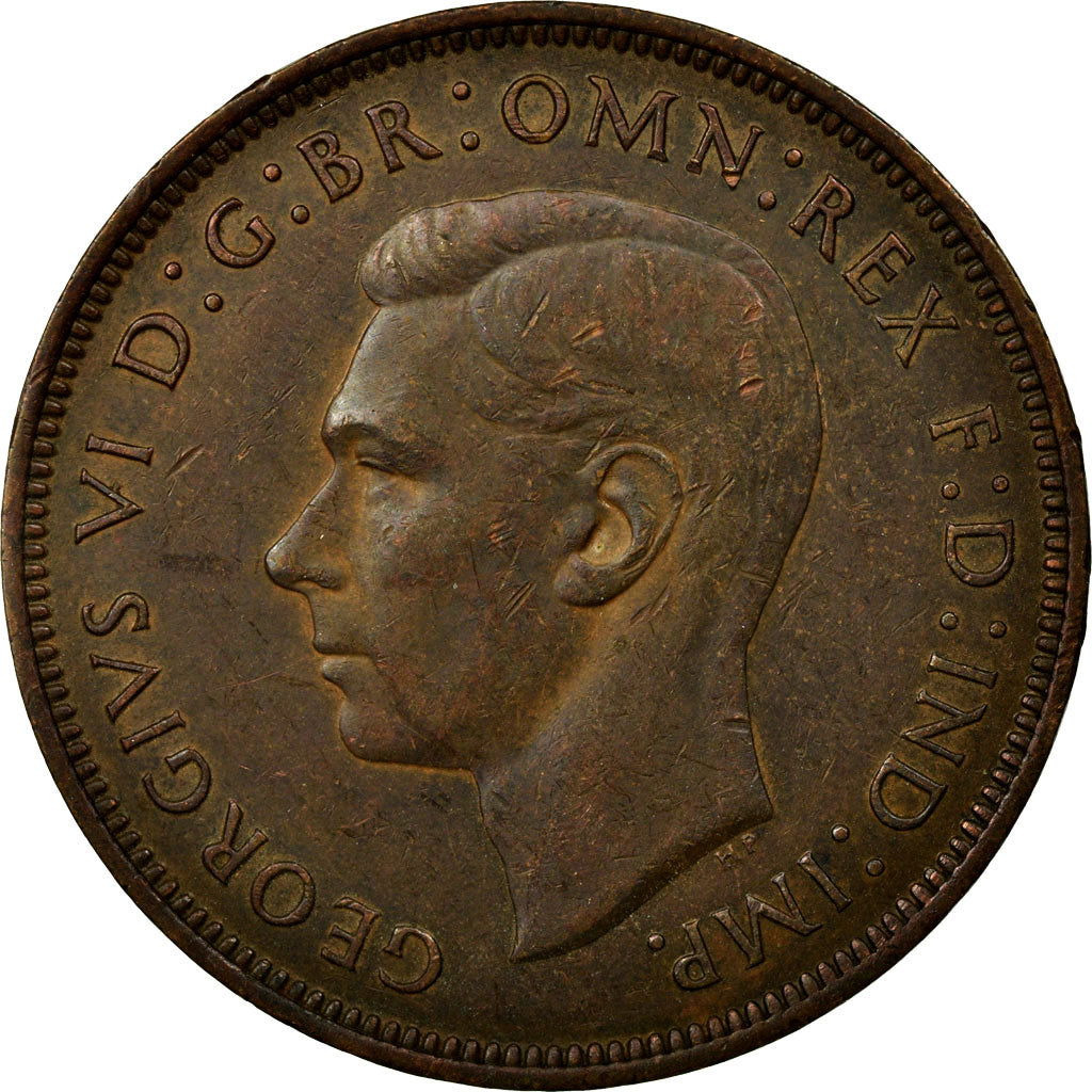Coin, Great Britain, George VI, Penny, 1948, EF(40-45), Bronze, KM:845
