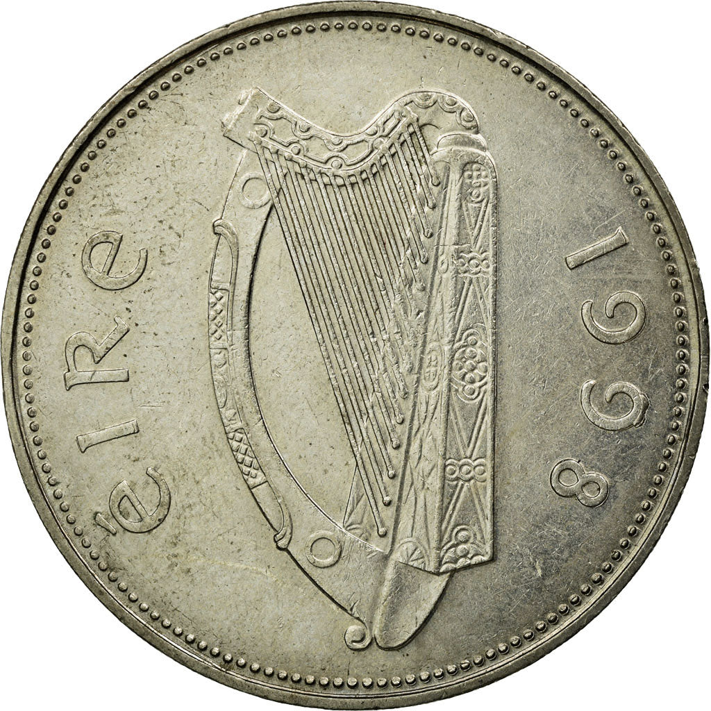 Coin, IRELAND REPUBLIC, Punt, Pound, 1998, EF(40-45), Copper-nickel, KM:27