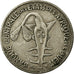 Coin, West African States, 50 Francs, 1975, EF(40-45), Copper-nickel, KM:6