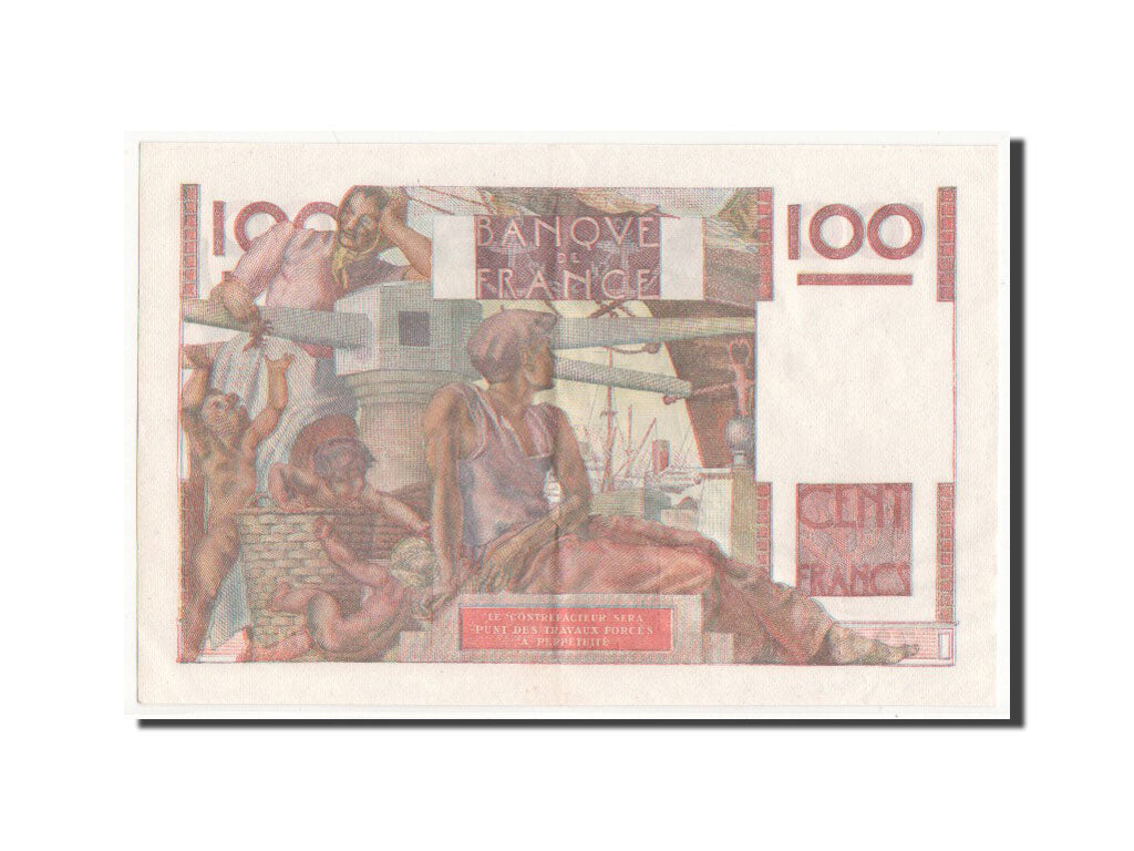 Banknote, France, 100 Francs, 100 F 1945-1954 ''Jeune Paysan'', 1950, AU(55-58)