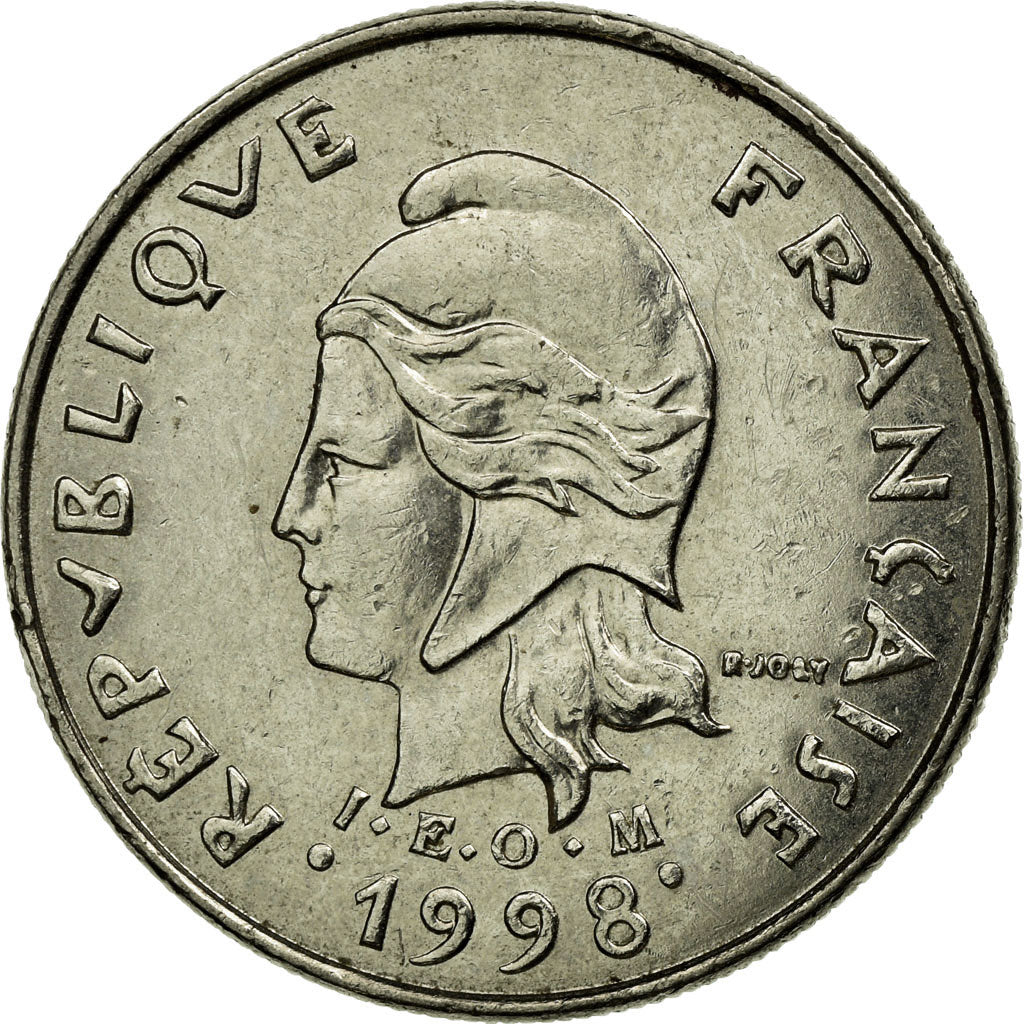 Coin, French Polynesia, 10 Francs, 1998, Paris, EF(40-45), Nickel, KM:8