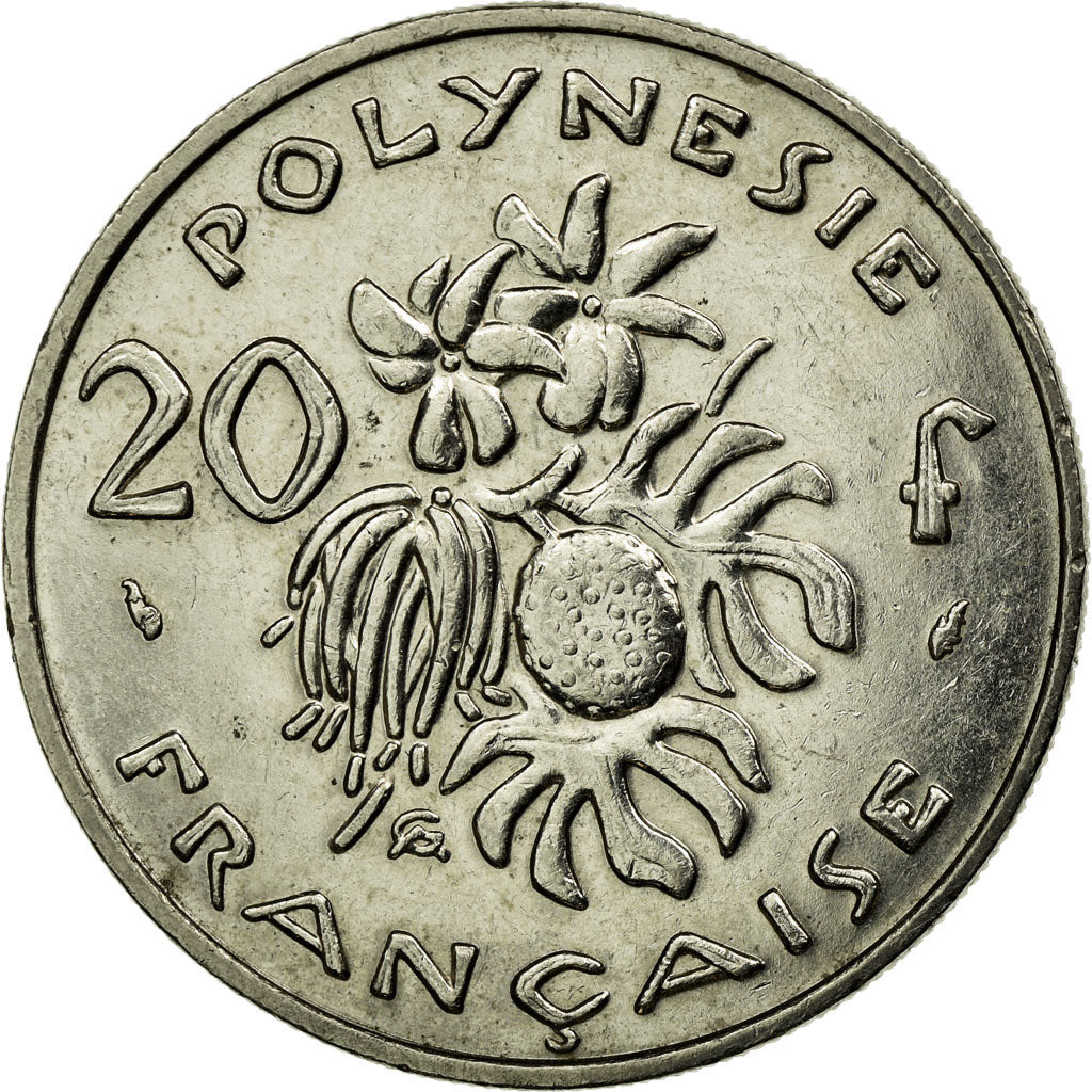 Moneta, Polinesia francese, 20 Francs, 1992, Paris, BB, Nichel, KM:9