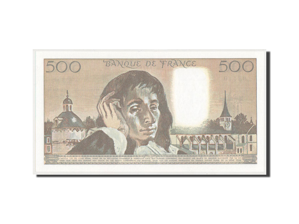 France, 500 Francs Pascal 2.1.1992, Pick 156i