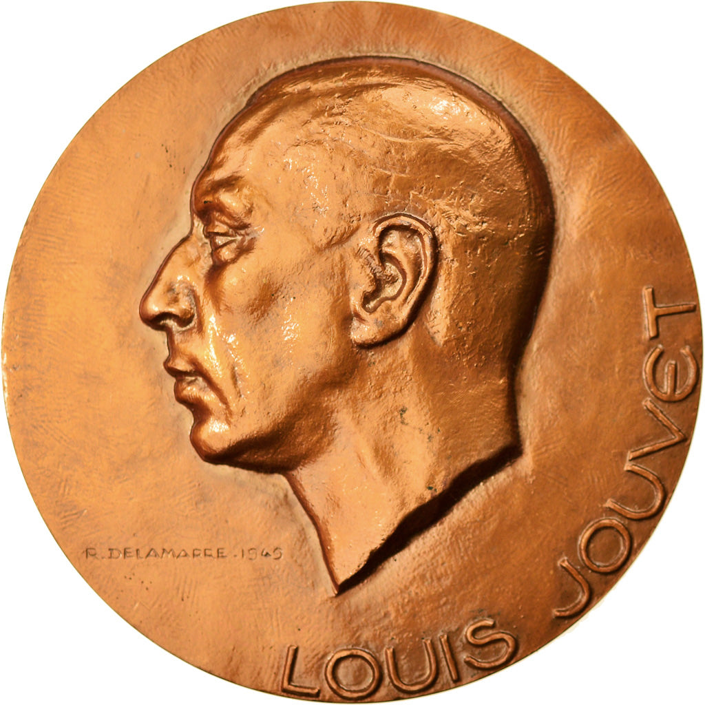 Francia, medaglia, Théâtre, Louis Jouvet, Acteurs, Arts & Culture, Delamarre