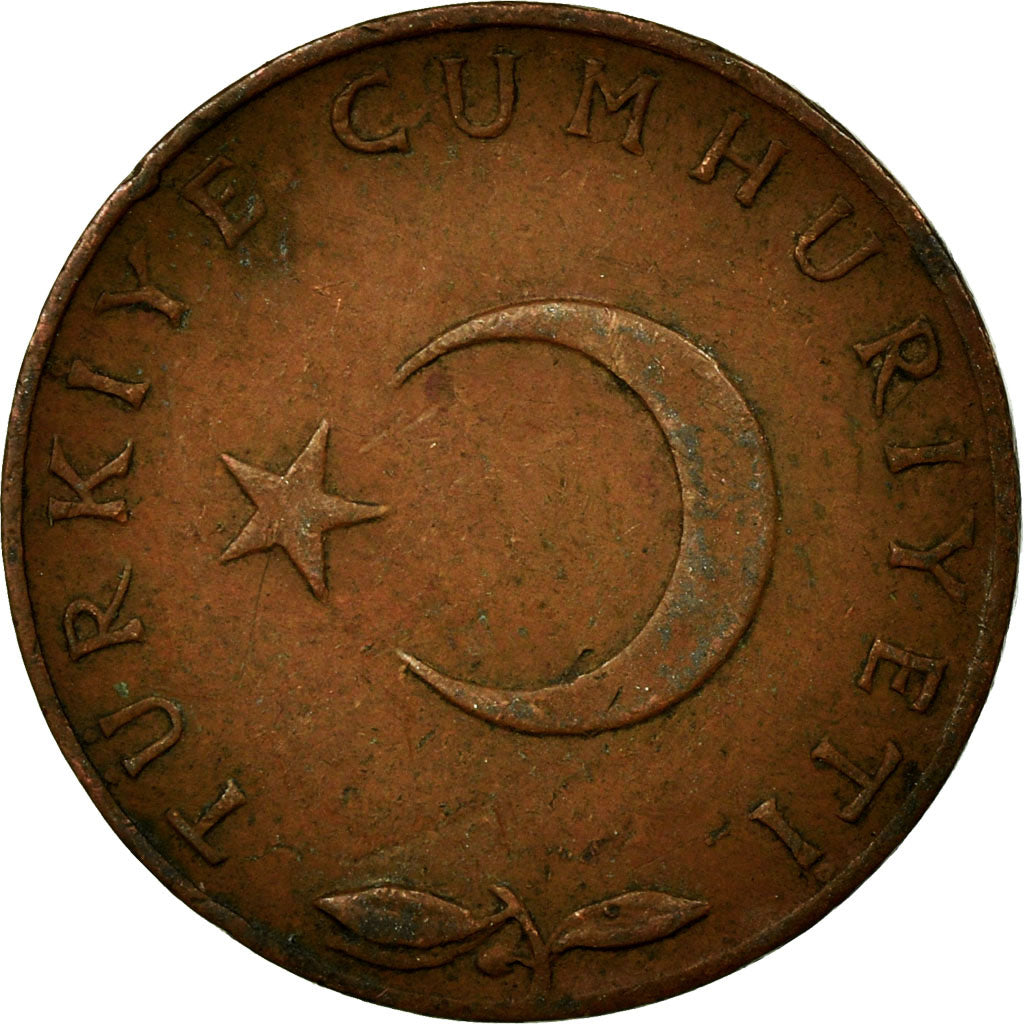 Munten, Turkije, 5 Kurus, 1970, ZF, Bronze, KM:890.2