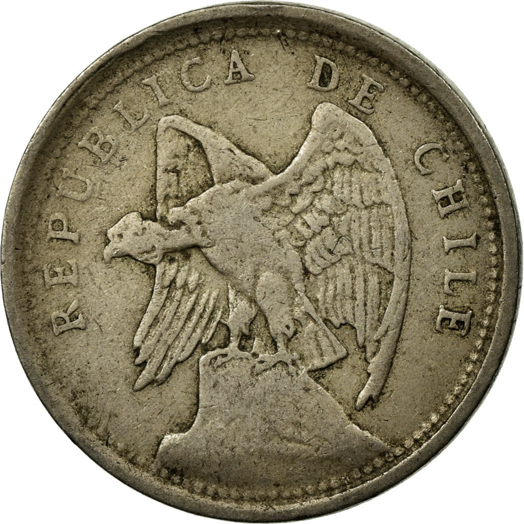 Coin, Chile, 10 Centavos, 1925, VF(20-25), Copper-nickel, KM:166