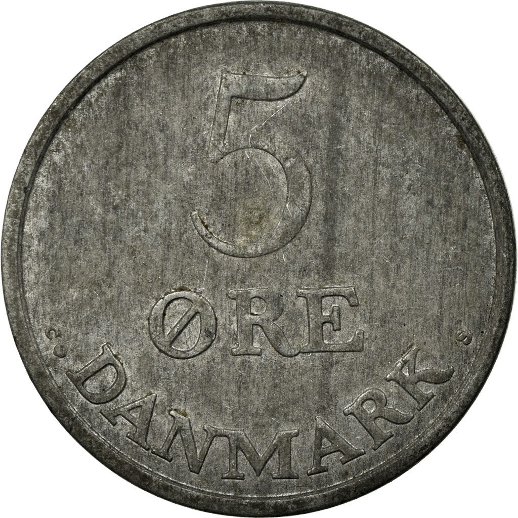 Coin, Denmark, Frederik IX, 5 Öre, 1959, Copenhagen, EF(40-45), Zinc, KM:843.2