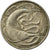 Moneta, Singapur, 20 Cents, 1973, Singapore Mint, EF(40-45), Miedź-Nikiel, KM:4