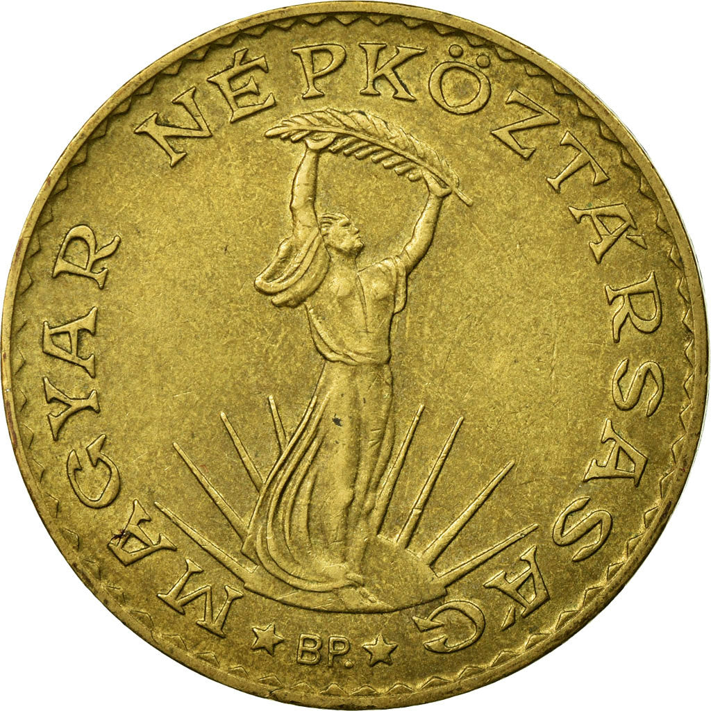 Coin, Hungary, 10 Forint, 1984, EF(40-45), Aluminum-Bronze, KM:636