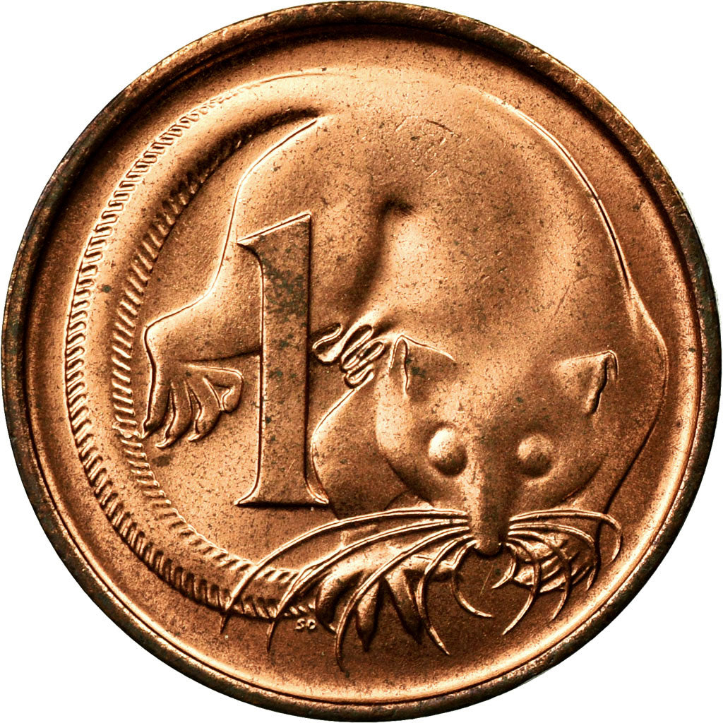 Coin, Australia, Elizabeth II, Cent, 1977, AU(55-58), Bronze, KM:62