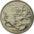 Moneta, Australia, Elizabeth II, 20 Cents, 1977, AU(55-58), Miedź-Nikiel, KM:66
