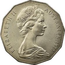 Coin, Australia, Elizabeth II, 50 Cents, 1977, AU(55-58), Copper-nickel, KM:70