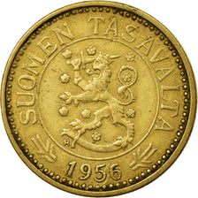 Coin, Finland, 10 Markkaa, 1956, EF(40-45), Aluminum-Bronze, KM:38
