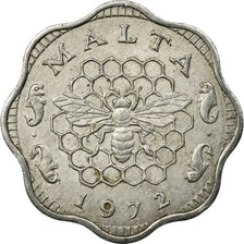 Coin, Malta, 3 Mils, 1972, British Royal Mint, EF(40-45), Aluminum, KM:6