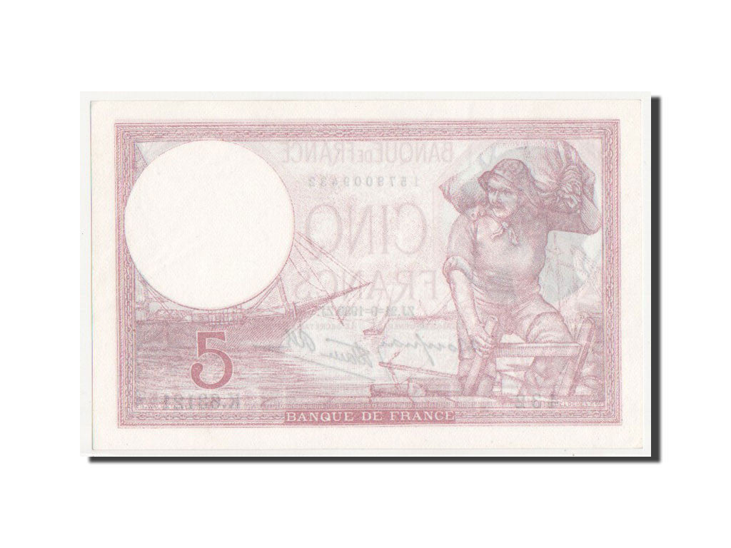 Francia, 5 Francs, 5 F 1917-1940 ''Violet'', 1939, KM:83, SPL, Fayette:4.9