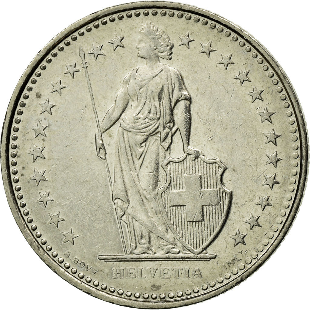 Coin, Switzerland, 1/2 Franc, 1985, Bern, EF(40-45), Copper-nickel, KM:23a.3