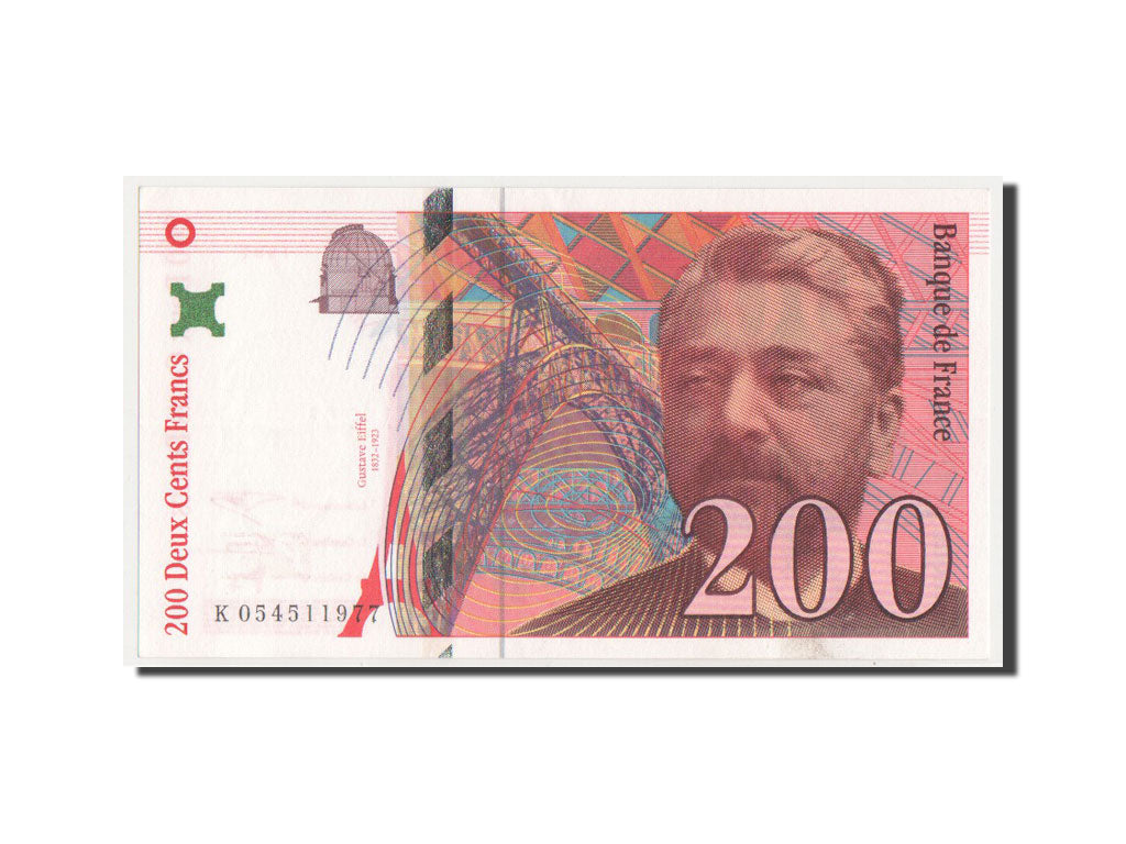 France, 200 Francs, 200 F 1995-1999 ''Eiffel'', 1997, KM #159b, UNC(63), K...