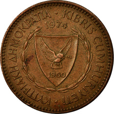 Moneta, Cipro, 5 Mils, 1976, BB, Bronzo, KM:39