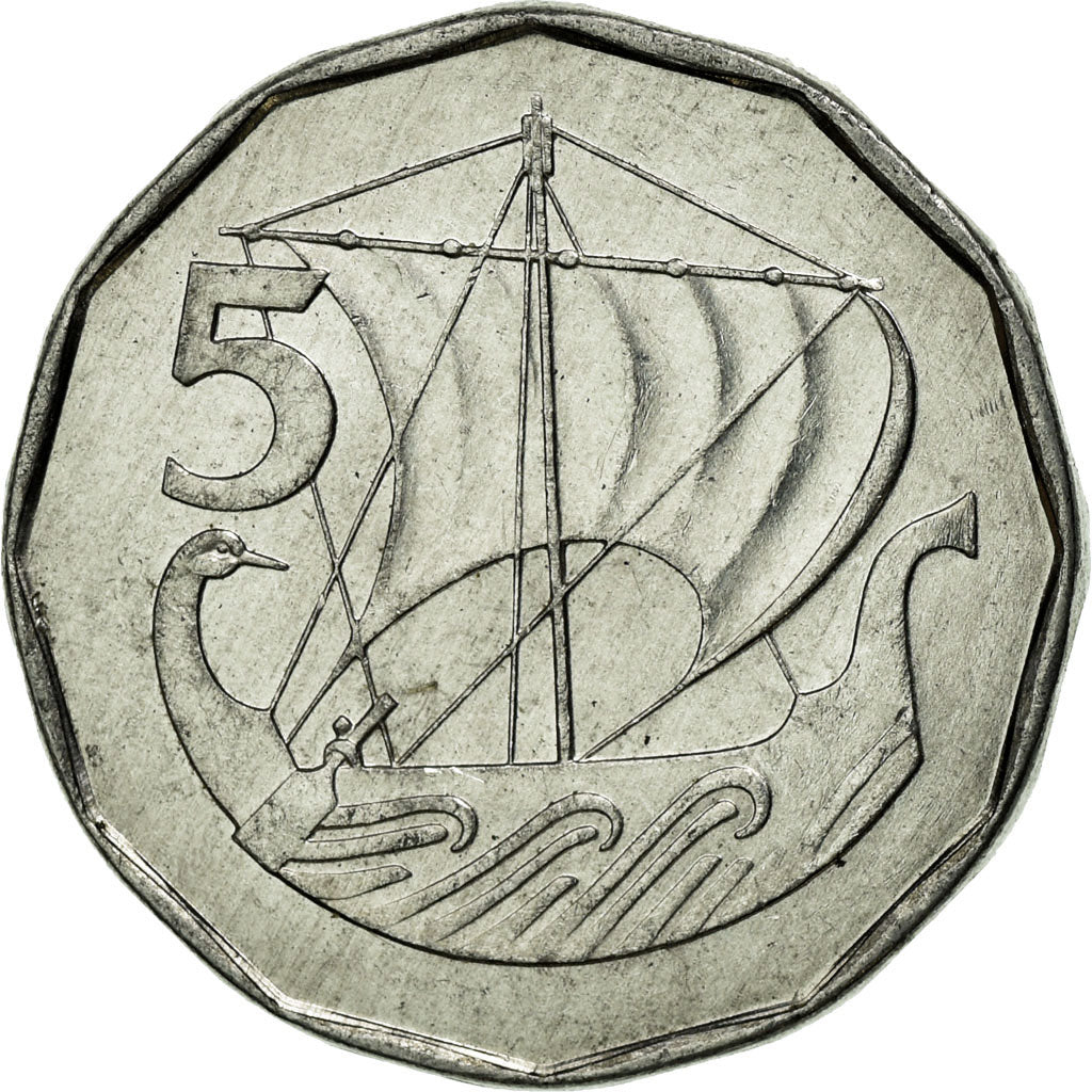 Coin, Cyprus, 5 Mils, 1982, EF(40-45), Aluminum, KM:50.2