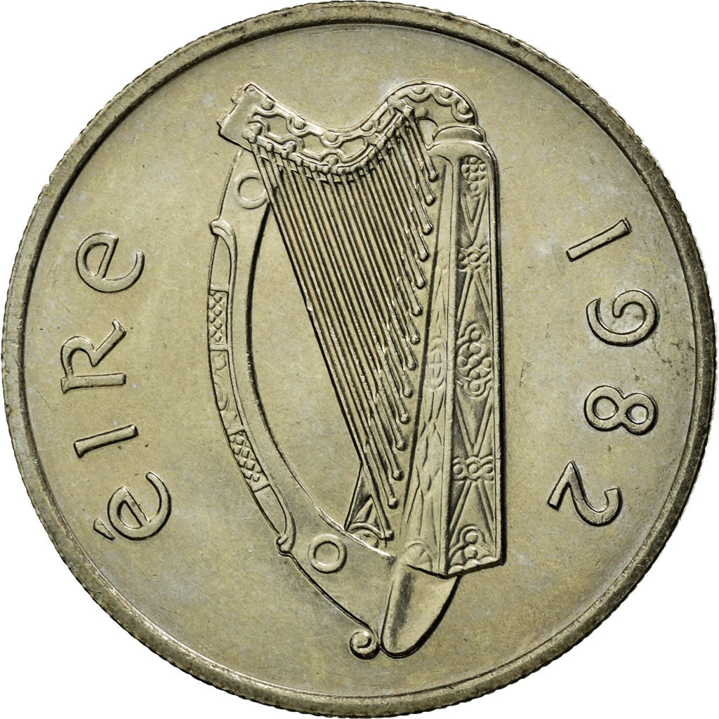 Coin, IRELAND REPUBLIC, 5 Pence, 1982, AU(55-58), Copper-nickel, KM:22