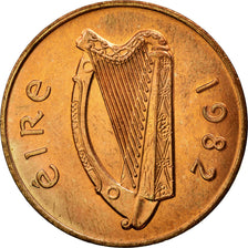 Coin, IRELAND REPUBLIC, 2 Pence, 1982, EF(40-45), Bronze, KM:21