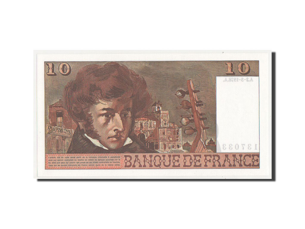 Banknote, France, 10 Francs, 10 F 1972-1978 ''Berlioz'', 1978, UNC(65-70)