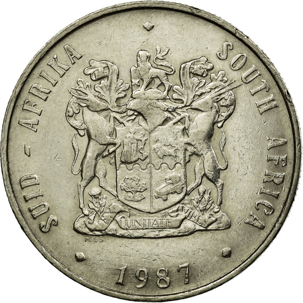 Coin, South Africa, Rand, 1987, EF(40-45), Nickel, KM:88a