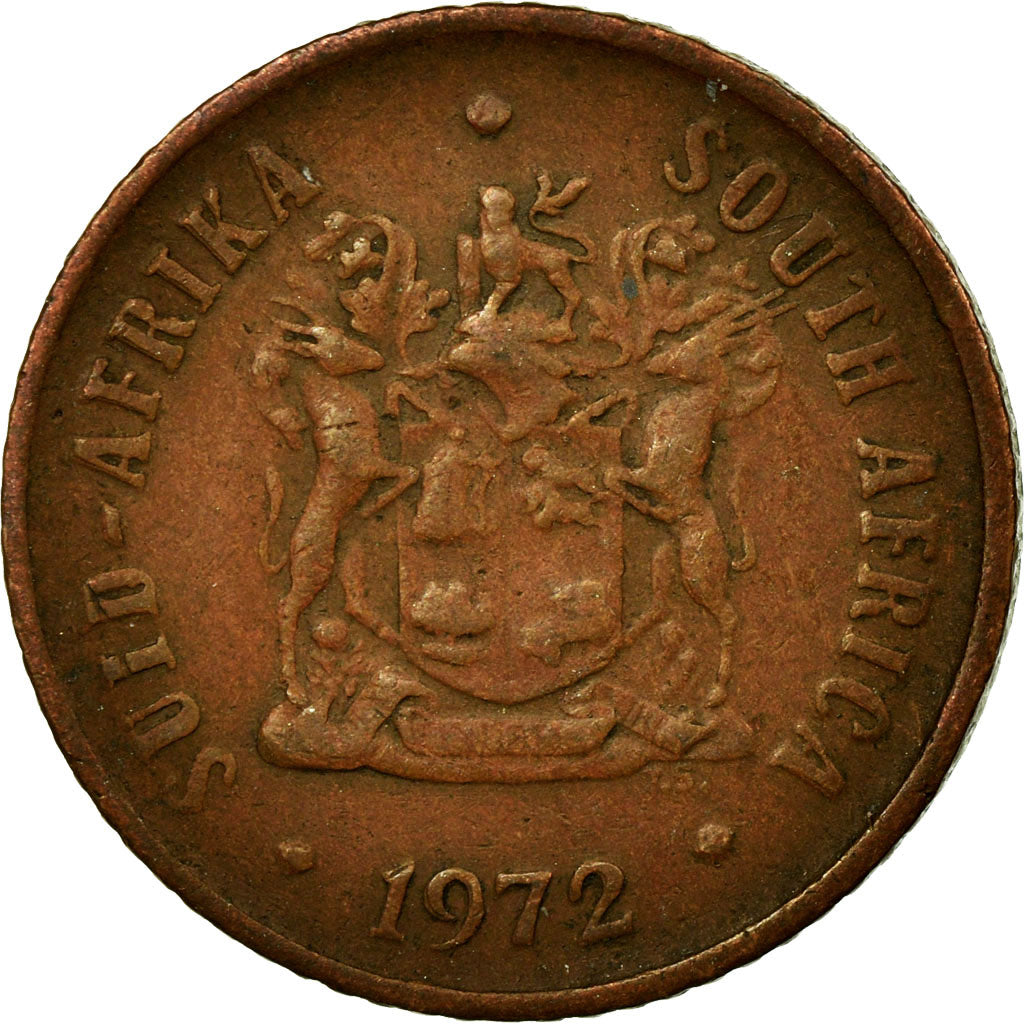 Coin, South Africa, Cent, 1972, EF(40-45), Bronze, KM:82