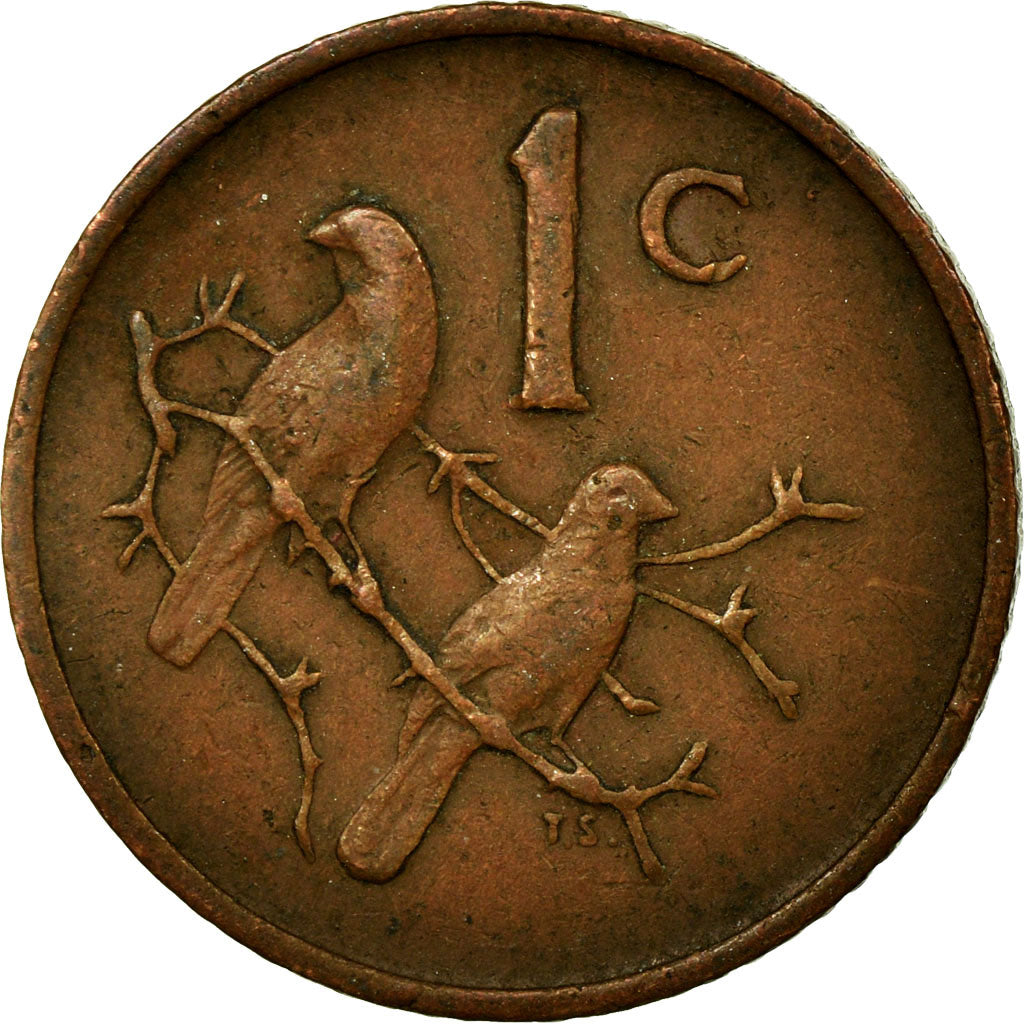 Coin, South Africa, Cent, 1972, EF(40-45), Bronze, KM:82