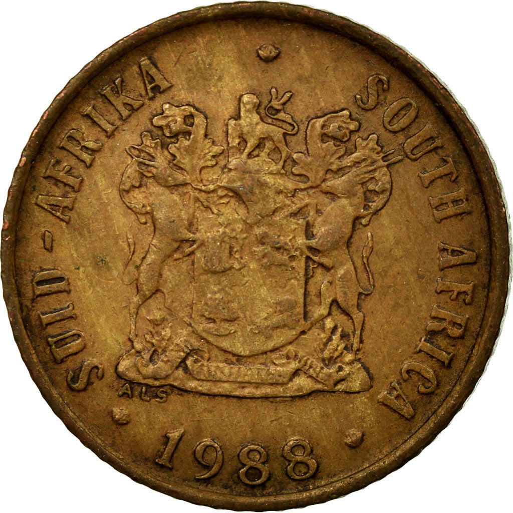 Coin, South Africa, Cent, 1988, EF(40-45), Bronze, KM:82