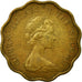 Coin, Hong Kong, Elizabeth II, 20 Cents, 1975, EF(40-45), Nickel-brass, KM:36
