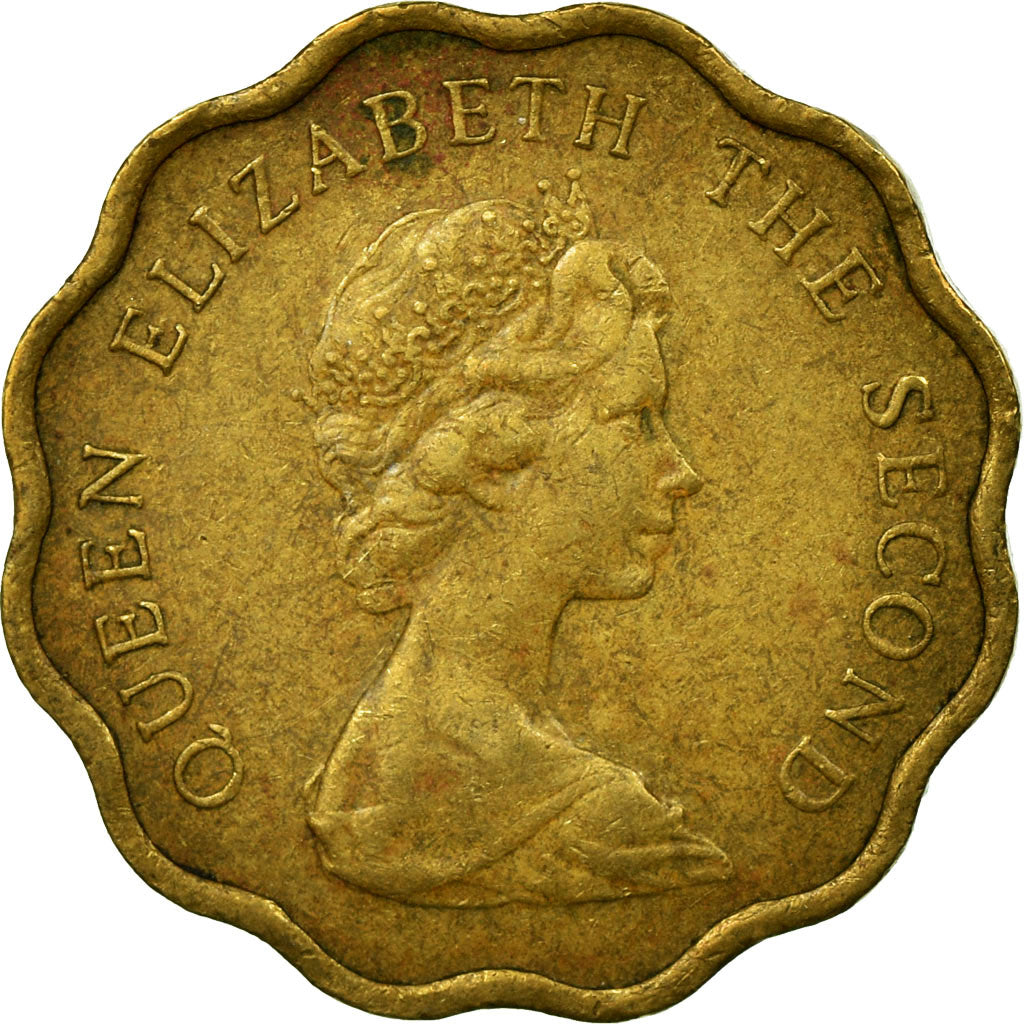 Moneta, Hong Kong, Elizabeth II, 20 Cents, 1975, BB, Nichel-ottone, KM:36