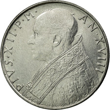 Moneta, CITTÀ DEL VATICANO, Pius XII, 100 Lire, 1956, Roma, BB, Acciaio