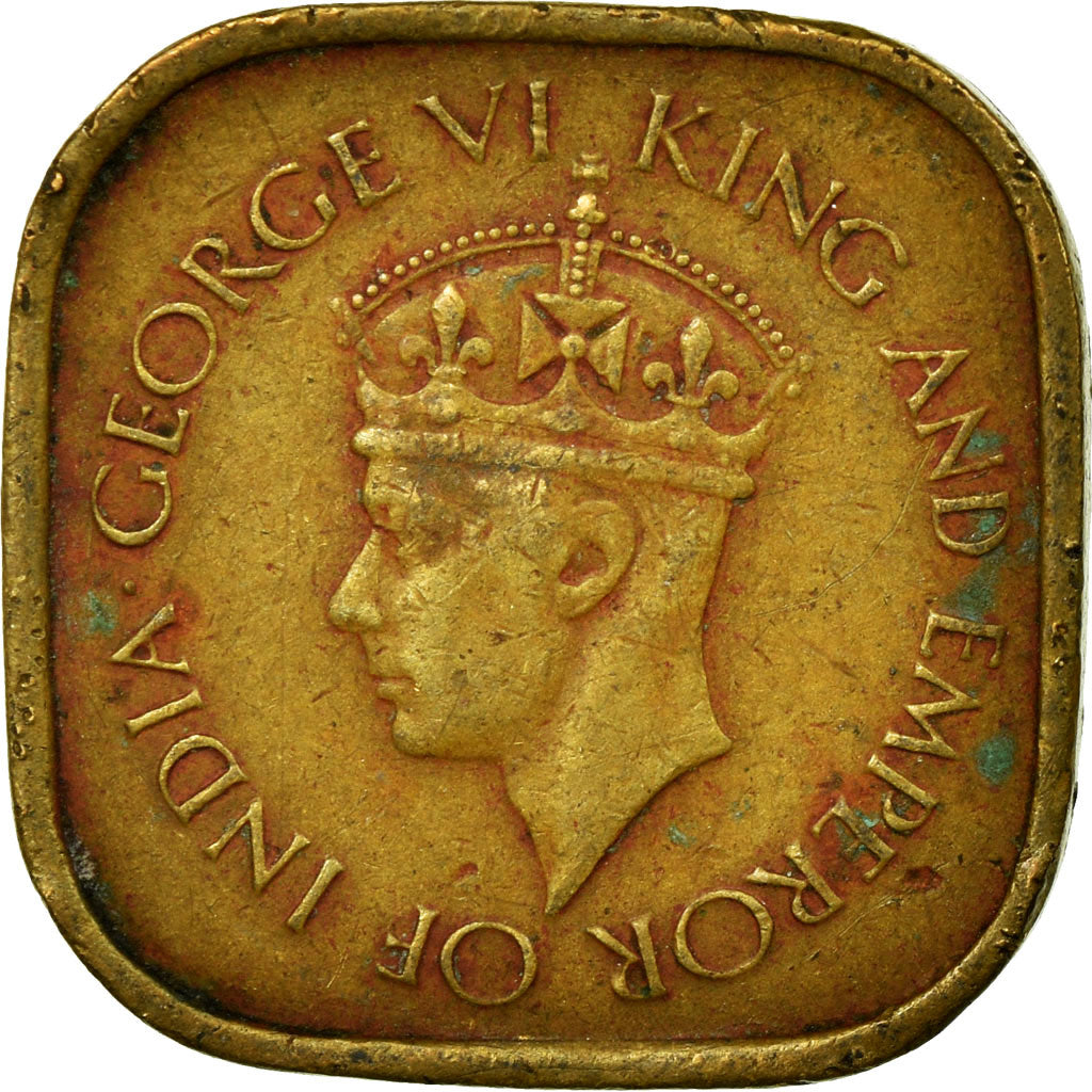 Münze, Ceylon, George VI, 5 Cents, 1945, S+, Nickel-brass, KM:113.2