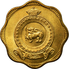Coin, Sri Lanka, 10 Cents, 1971, British Royal Mint, AU(55-58), Nickel-Brass