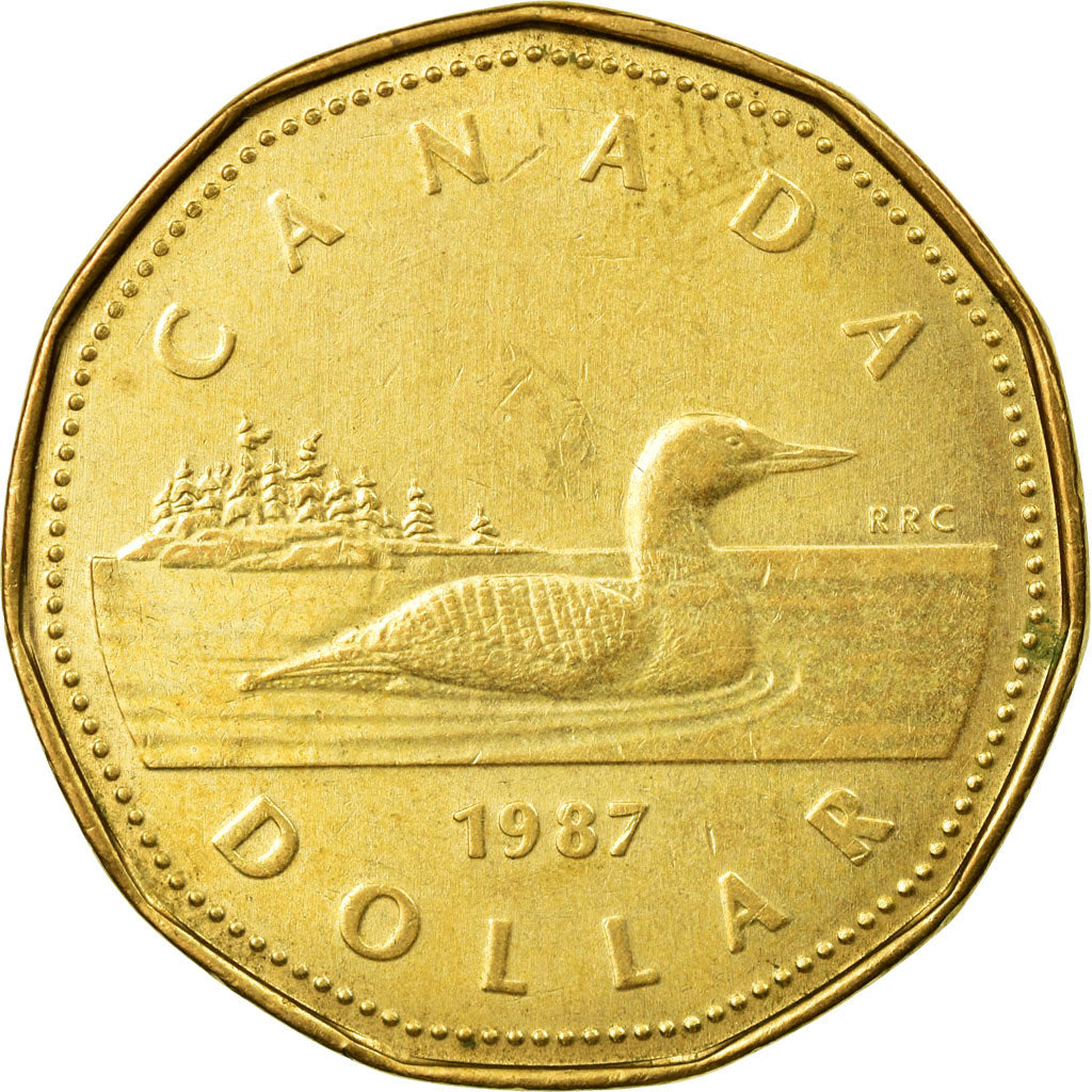 Moneta, Canada, Elizabeth II, Dollar, 1987, Royal Canadian Mint, Ottawa, BB